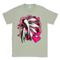 Matcha indian headdress with hearts valentine's day Classic Tee - Jasminsmagicworld