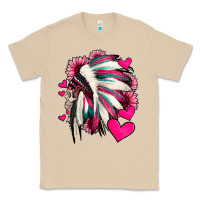 Mushroom indian headdress with hearts valentine's day Classic Tee - Jasminsmagicworld