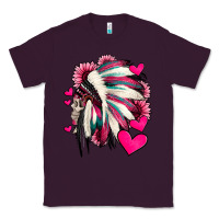 Plum indian headdress with hearts valentine's day Classic Tee - Jasminsmagicworld