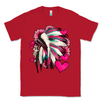 Red indian headdress with hearts valentine's day Classic Tee - Jasminsmagicworld