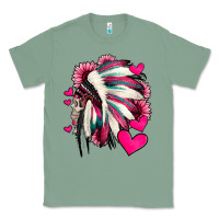 Sage indian headdress with hearts valentine's day Classic Tee - Jasminsmagicworld