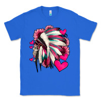 True Royal indian headdress with hearts valentine's day Classic Tee - Jasminsmagicworld