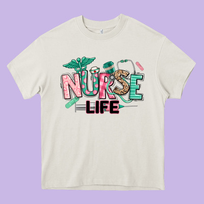 Nurse Life Heavy Core Tee Designed By Texasbilliewilder