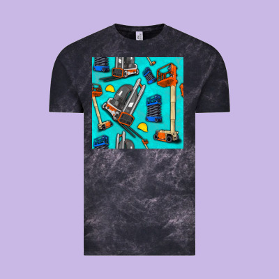 Construction Vehicles Vintage Tee Designed By Bundleandbundleshop