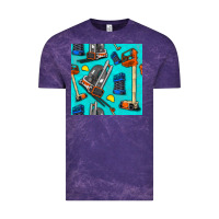 Cloud Purple construction vehicles Vintage Tee - BundleAndBundleShop