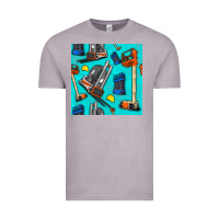 Vintage Zinc construction vehicles Vintage Tee - BundleAndBundleShop