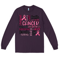 Plum cancer awareness Long Sleeve Tee - MaliasSmallBusiness