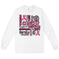 White cancer awareness Long Sleeve Tee - MaliasSmallBusiness