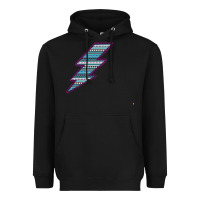 Black Purple Border Aztec Pattern Lightning Heavyweight Hoodie - Bettercallsaul