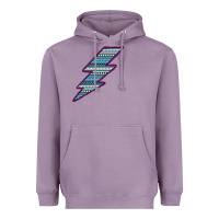 Lavender Purple Border Aztec Pattern Lightning Heavyweight Hoodie - Bettercallsaul