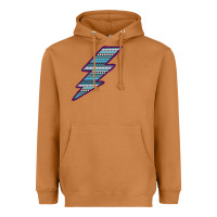 Meerkat Purple Border Aztec Pattern Lightning Heavyweight Hoodie - Bettercallsaul