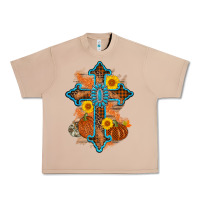 Burro thanksgiving cross pumpkin sunflower Urban Heavy Tee - AdoDesignShop