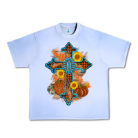 Grape Ice thanksgiving cross pumpkin sunflower Urban Heavy Tee - AdoDesignShop