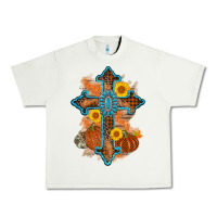 Pistachio thanksgiving cross pumpkin sunflower Urban Heavy Tee - AdoDesignShop