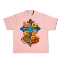 Salmon thanksgiving cross pumpkin sunflower Urban Heavy Tee - AdoDesignShop