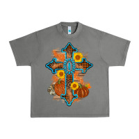 Tornado thanksgiving cross pumpkin sunflower Urban Heavy Tee - AdoDesignShop