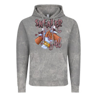 Cloud Rock sky j mauve sneaker girl afro woman Vintage Hoodie - RanaPortraitStore