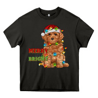 Asphalt merry and bright toy poodle Heavy Core Tee - RanaPortraitStore