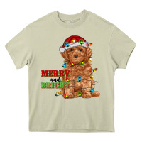 Mossy merry and bright toy poodle Heavy Core Tee - RanaPortraitStore