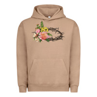 Pigment Burro Crown of thorns floral Easter Urban Hoodie - CowGirlArtShop