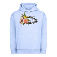 Pigment Grape Ice Crown of thorns floral Easter Urban Hoodie - CowGirlArtShop