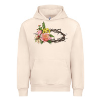 Sandshell Crown of thorns floral Easter Urban Hoodie - CowGirlArtShop