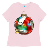 Bubblegum Pink christmas  volleyball Ladies Tee - Zillion Design Studio