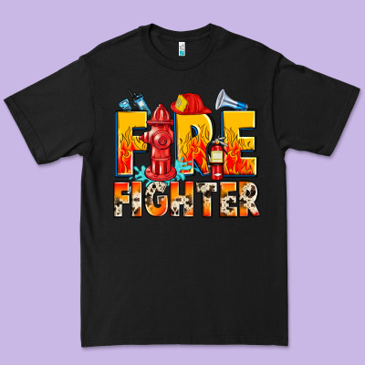 Firefighter Premium Tee Designed By Zillion Design Studio