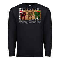 Black Merry Christmas Teeth Premium Sweatshirt - Bettercallsaul
