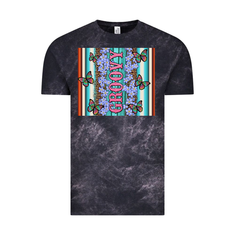 Groovy With Flowers And Butterflies Vintage Tee by Artiststas | Teevron
