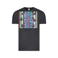Vintage Black groovy with flowers and Butterflies Vintage Tee - Artiststas