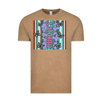 Vintage Coffee groovy with flowers and Butterflies Vintage Tee - Artiststas