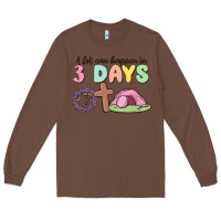 Chestnut a lot can happen in 3 days Long Sleeve Tee - MaliasSmallBusiness