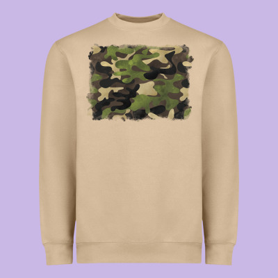 Camouflage Background Heavyweight Sweatshirt Designed By Barkaloodesign