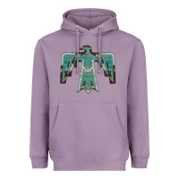 Lavender Cowhide Aztec Thunderbird Heavyweight Hoodie - Bettercallsaul