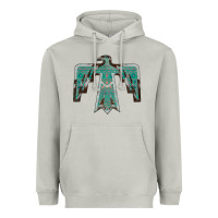 Moon Dust Cowhide Aztec Thunderbird Heavyweight Hoodie - Bettercallsaul