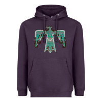 Cowhide Aztec Thunderbird Heavyweight Hoodie | Teevron