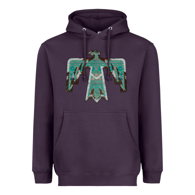 Cowhide Aztec Thunderbird Heavyweight Hoodie by Bettercallsaul | Teevron