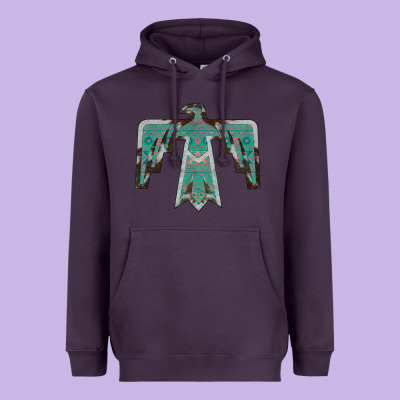Cowhide Aztec Thunderbird Heavyweight Hoodie Designed By Bettercallsaul
