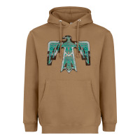 Toasted Coconut Cowhide Aztec Thunderbird Heavyweight Hoodie - Bettercallsaul