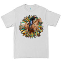 Dove Grey sunflower rodeo Premium Tee - RanaPortraitStore