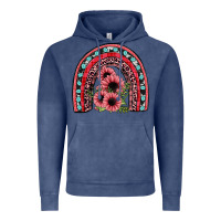 Vintage Denim valentines sunflower rainbow Vintage Hoodie - JahusDesignShop