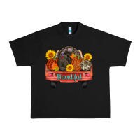 Black thankful turkey truck Urban Heavy Tee - AdoDesignShop