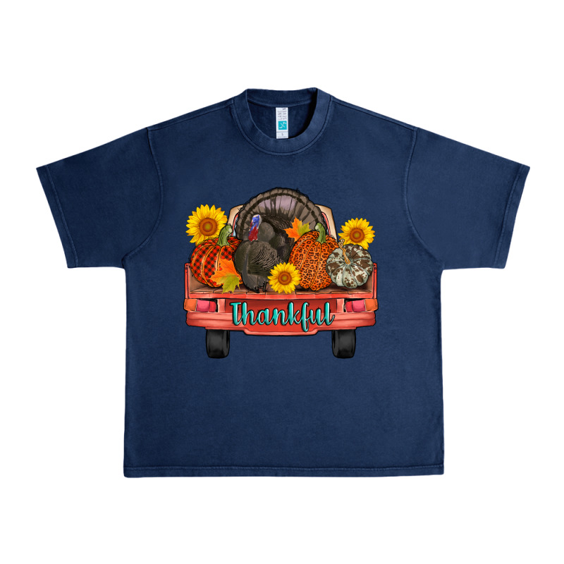Thankful Turkey Truck Urban Heavy Tee by AdoDesignShop | Teevron