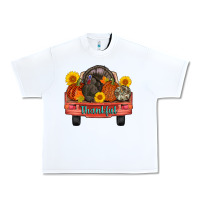 White thankful turkey truck Urban Heavy Tee - AdoDesignShop
