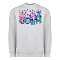 Heather Grey stitch coffee Heavyweight Sweatshirt - Jasminsmagicworld