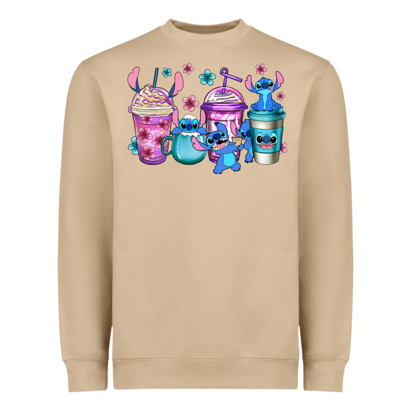 Stitch Coffee Heavyweight Sweatshirt by Jasminsmagicworld | Teevron