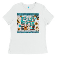 White it’s a beautiful day to smile Ladies Tee - JahusDesignShop