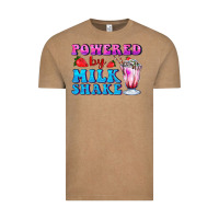 Vintage Coffee powered by milkshake Vintage Tee - AdoDesignShop