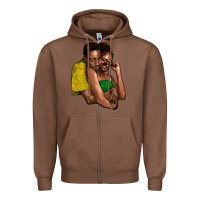 Chestnut black couple Zipper Hoodie - NancyCooperArtShop